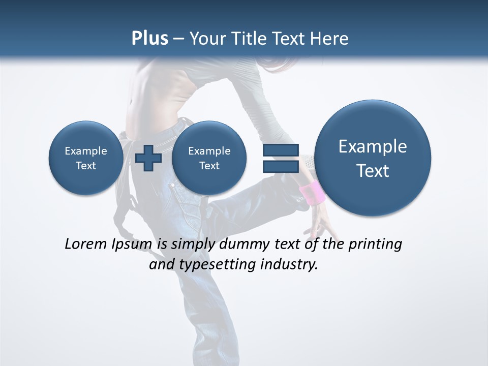 Funky Dancer Posing PowerPoint Template