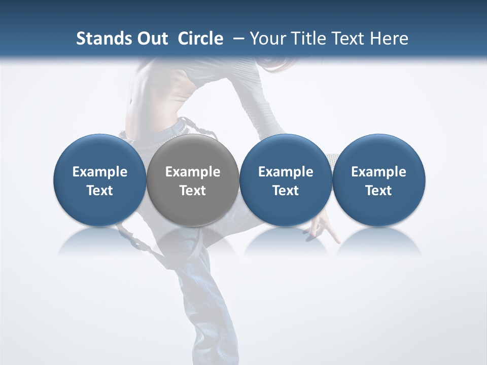 Funky Dancer Posing PowerPoint Template