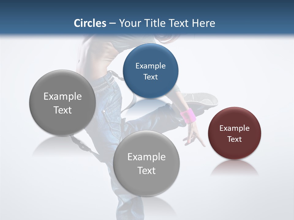 Funky Dancer Posing PowerPoint Template