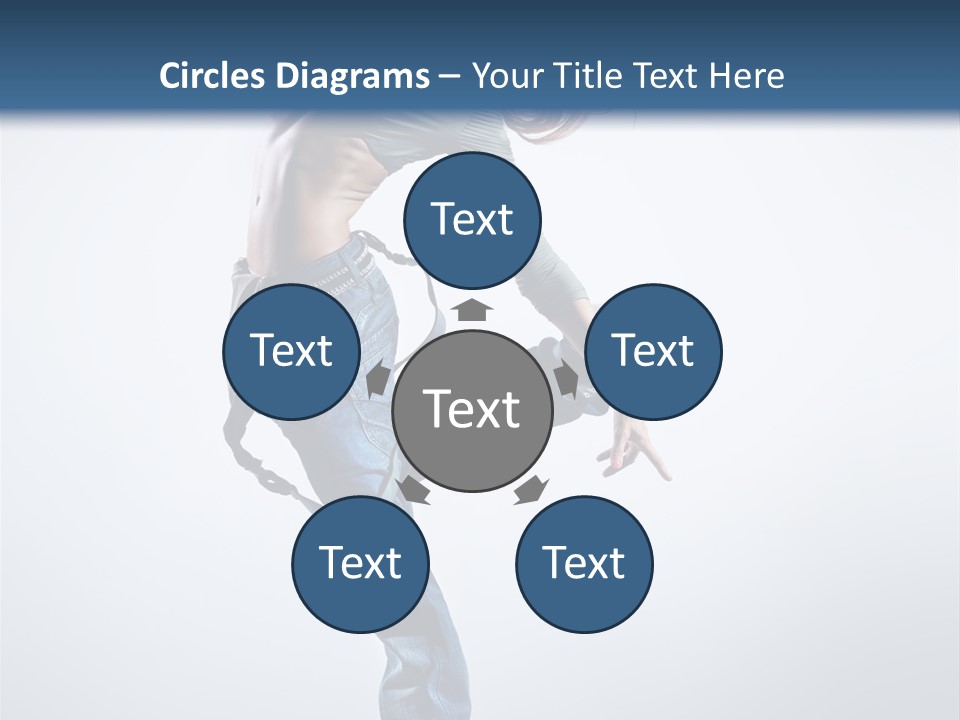 Funky Dancer Posing PowerPoint Template