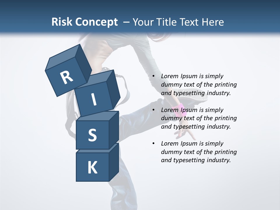 Funky Dancer Posing PowerPoint Template