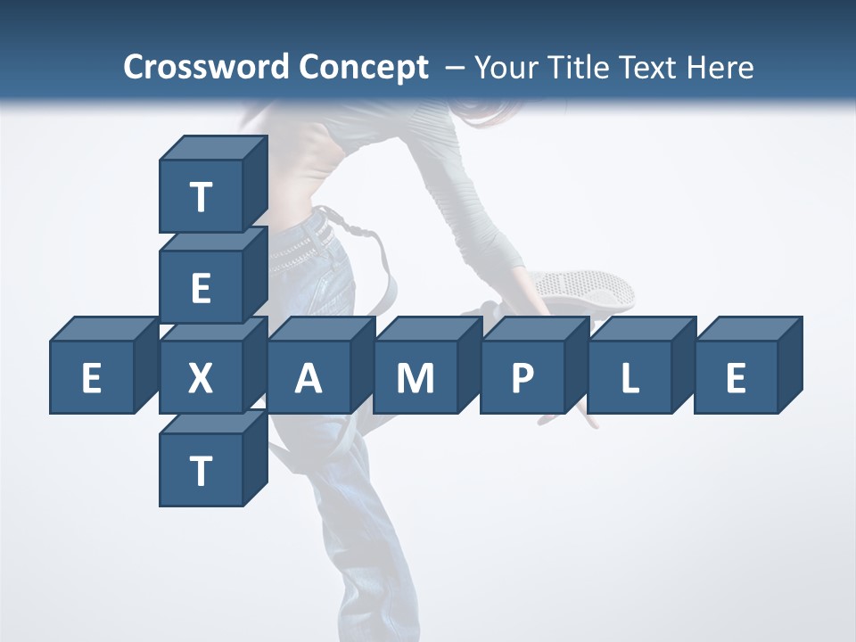 Funky Dancer Posing PowerPoint Template