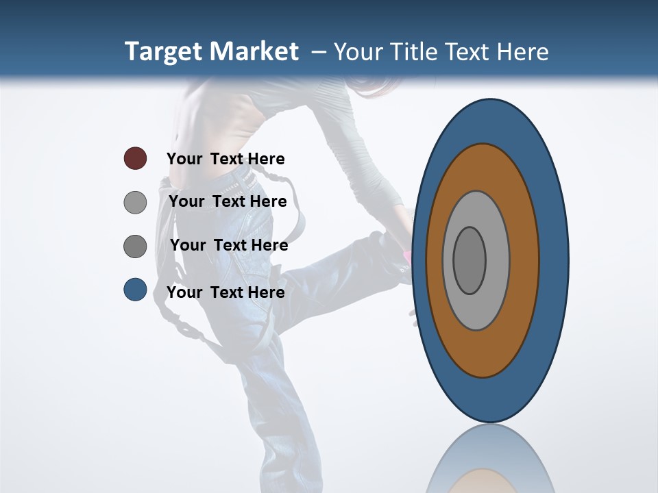 Funky Dancer Posing PowerPoint Template