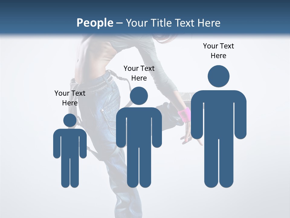 Funky Dancer Posing PowerPoint Template