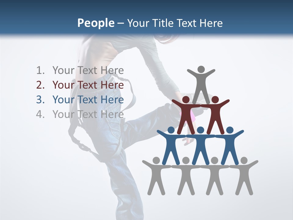 Funky Dancer Posing PowerPoint Template