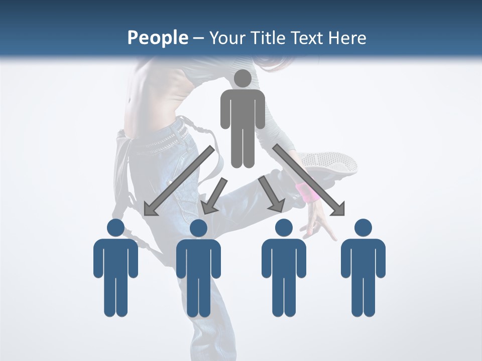 Funky Dancer Posing PowerPoint Template