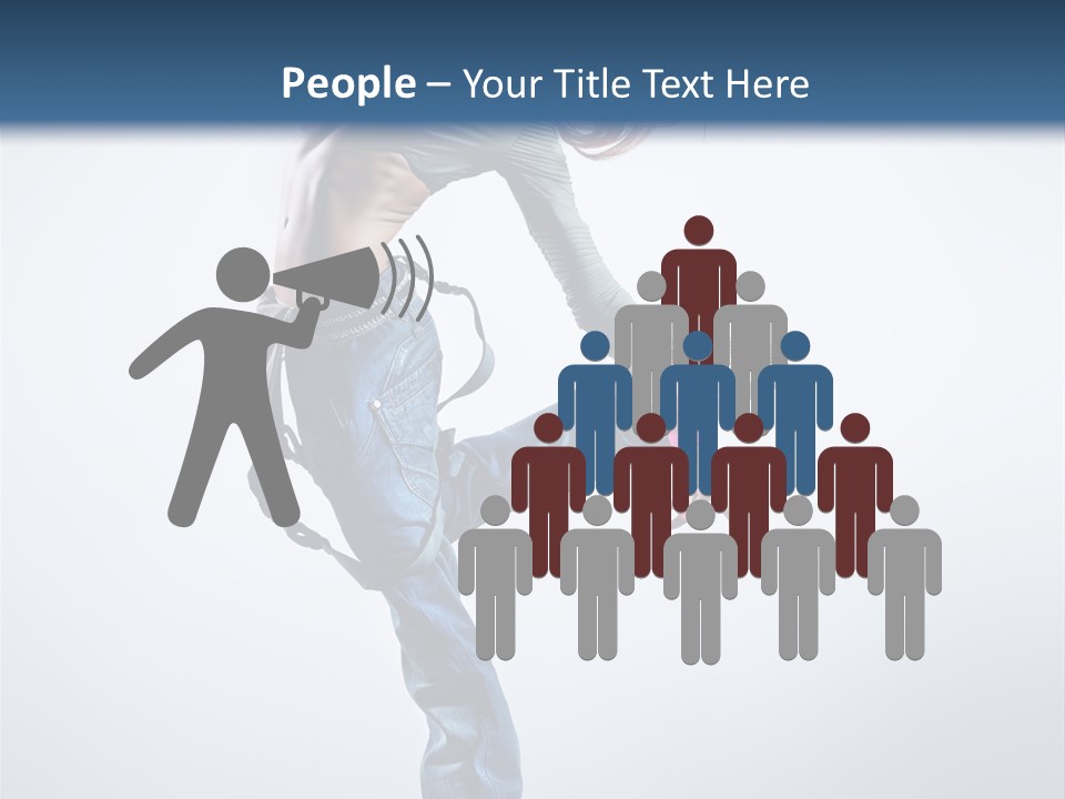 Funky Dancer Posing PowerPoint Template