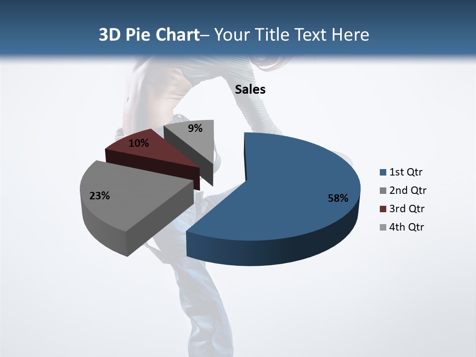 Funky Dancer Posing PowerPoint Template