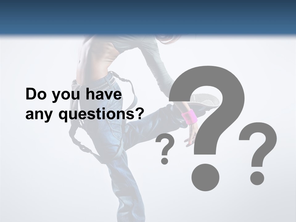 Funky Dancer Posing PowerPoint Template