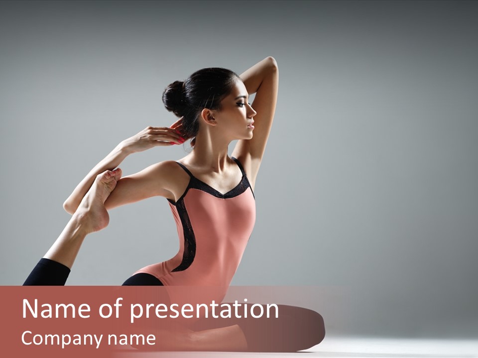 Female Balance Vitality PowerPoint Template