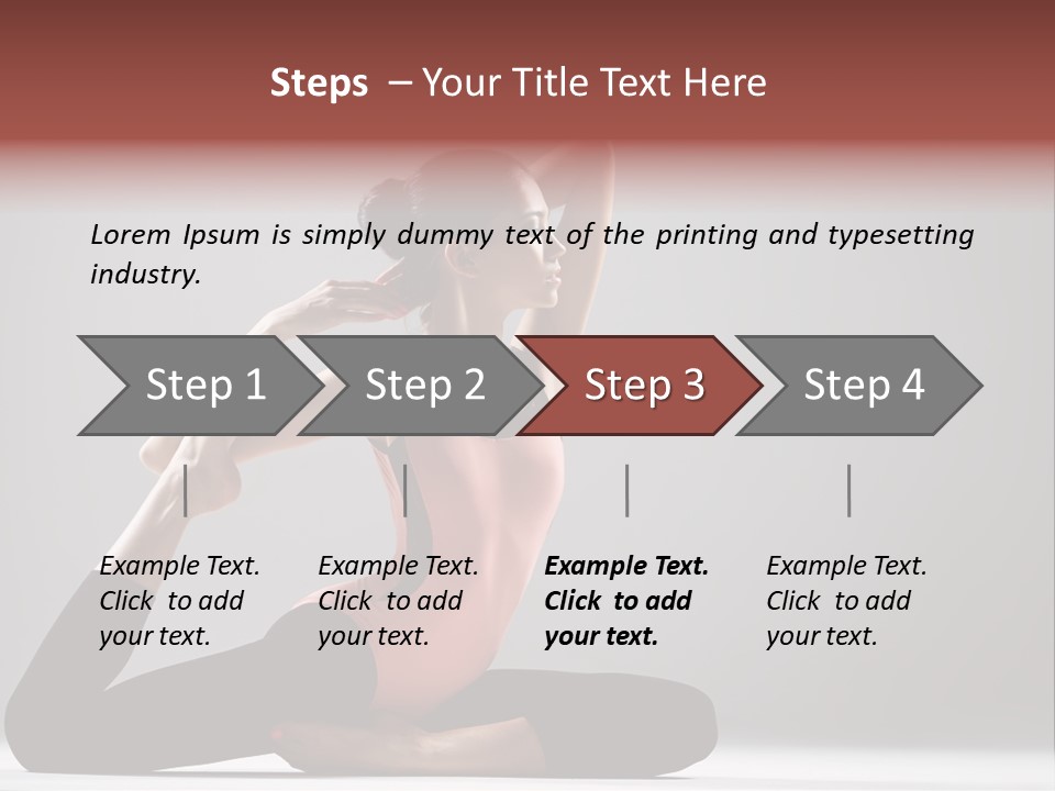 Female Balance Vitality PowerPoint Template