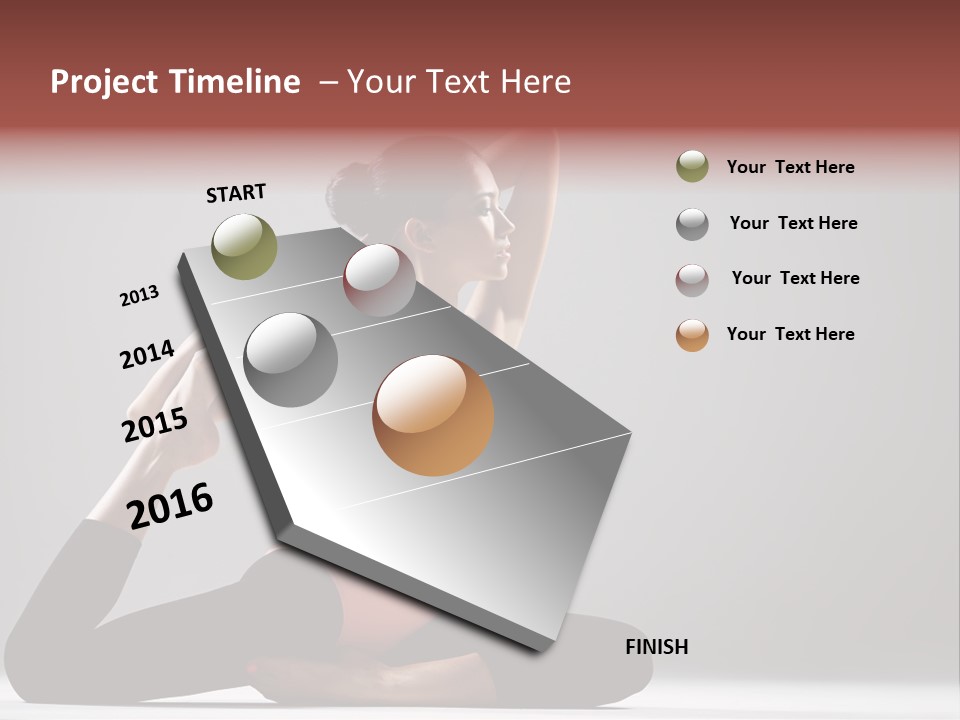 Female Balance Vitality PowerPoint Template