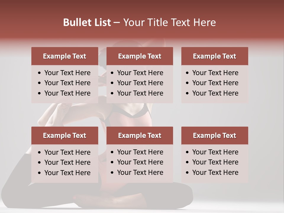 Female Balance Vitality PowerPoint Template