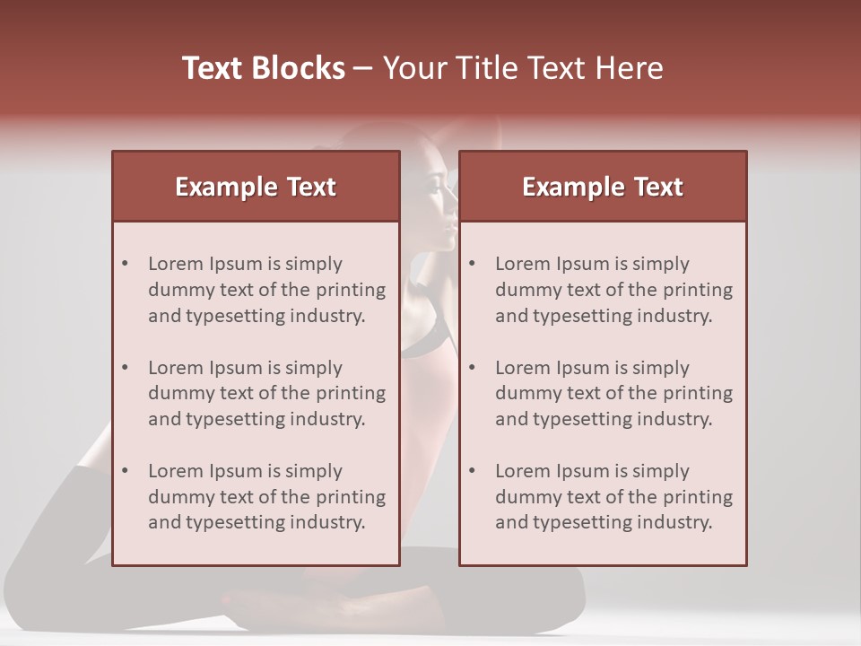 Female Balance Vitality PowerPoint Template
