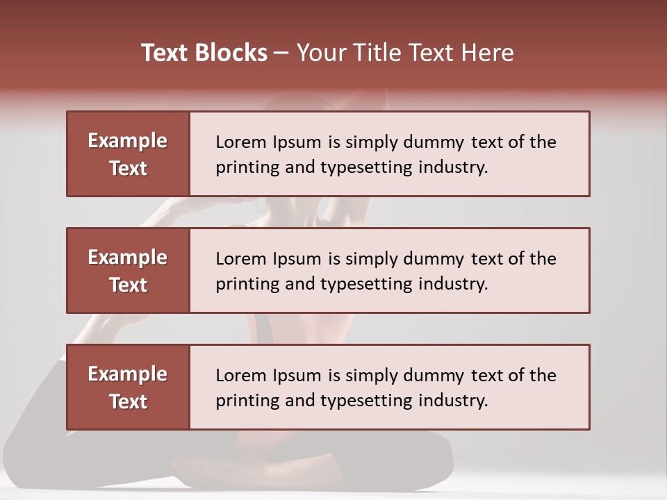 Female Balance Vitality PowerPoint Template