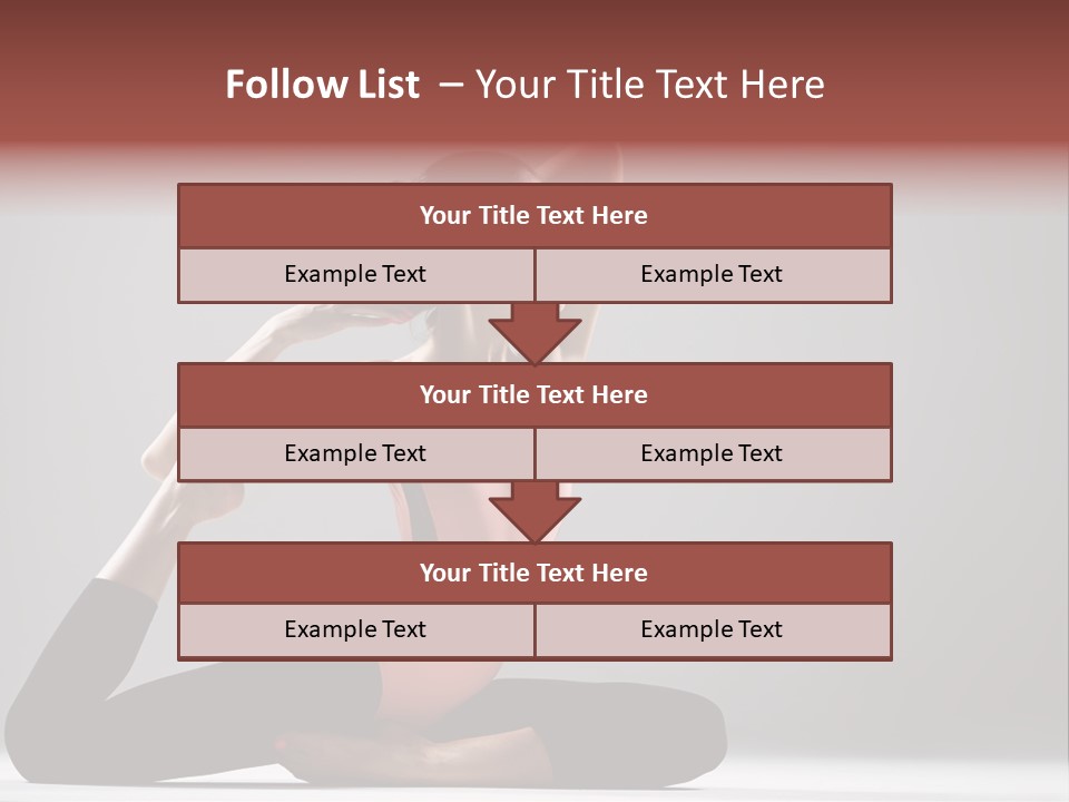 Female Balance Vitality PowerPoint Template