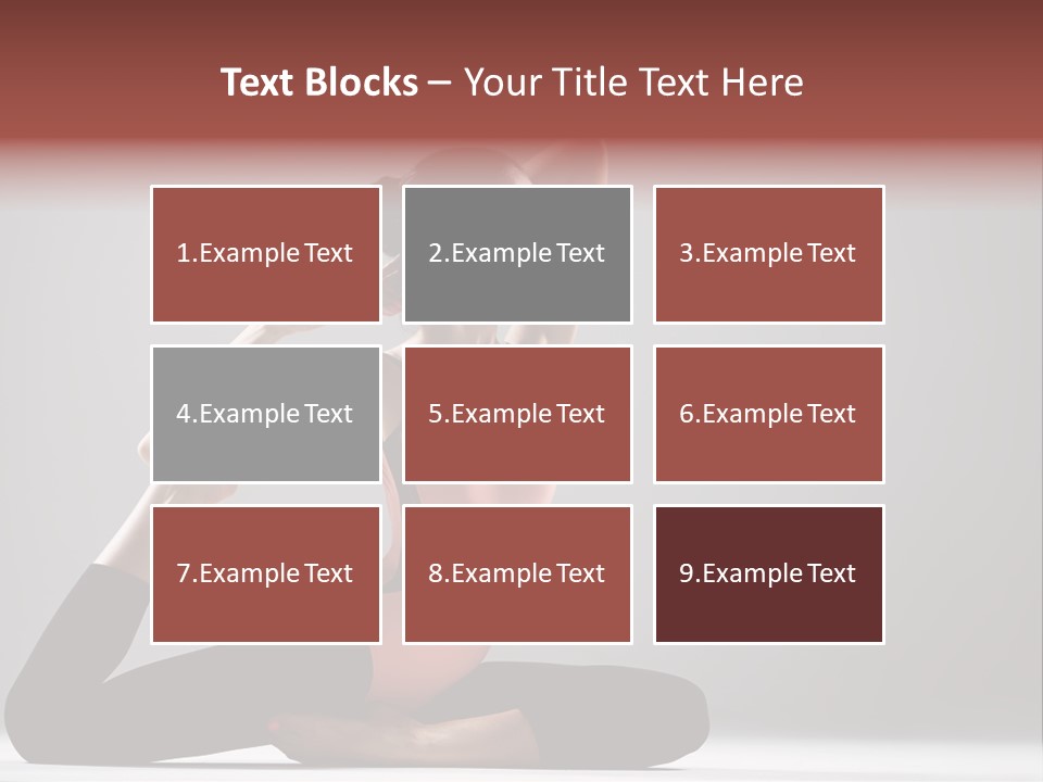 Female Balance Vitality PowerPoint Template