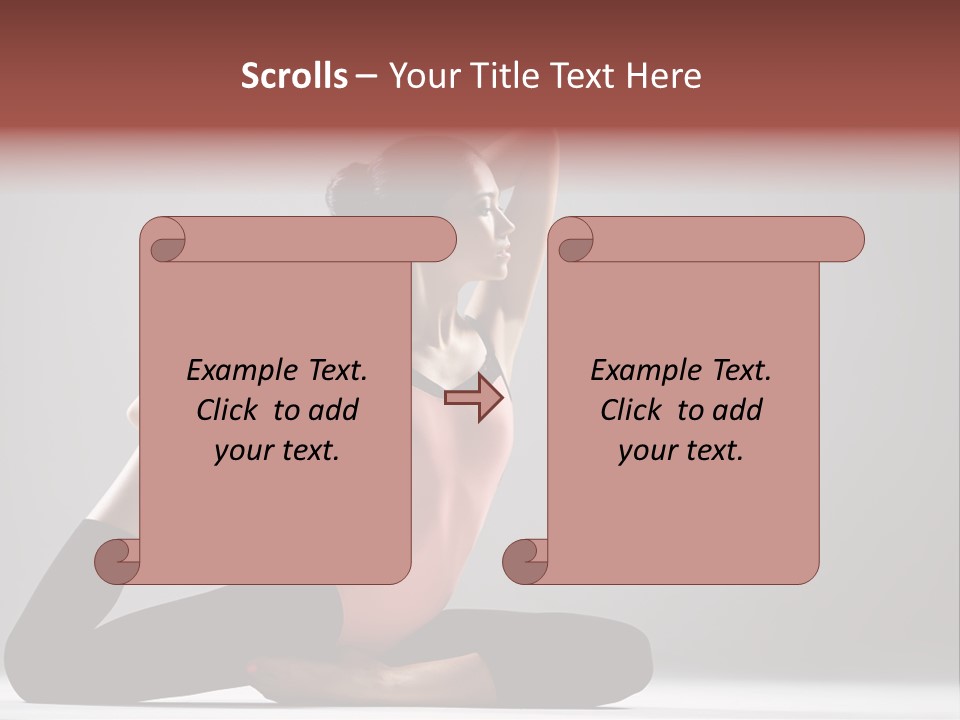 Female Balance Vitality PowerPoint Template