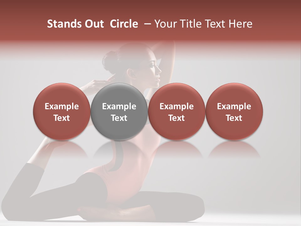 Female Balance Vitality PowerPoint Template