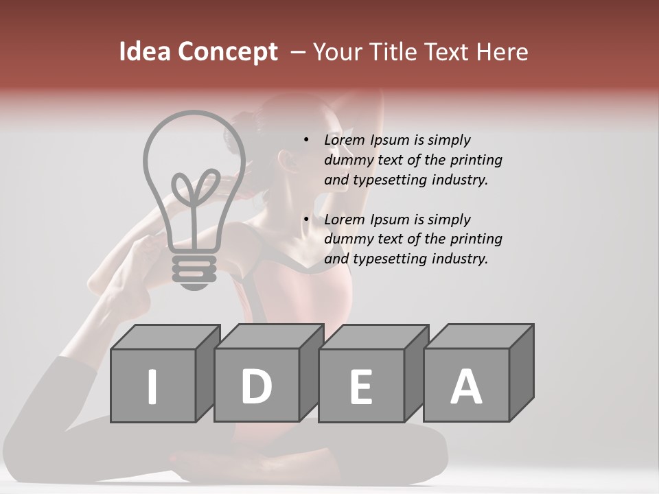 Female Balance Vitality PowerPoint Template