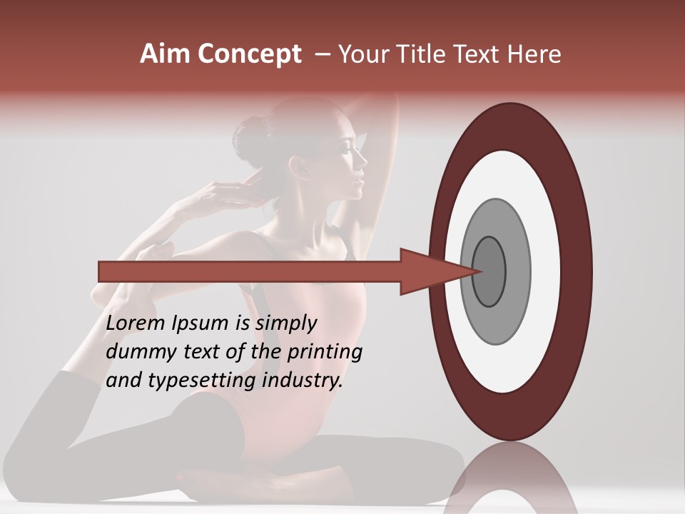 Female Balance Vitality PowerPoint Template