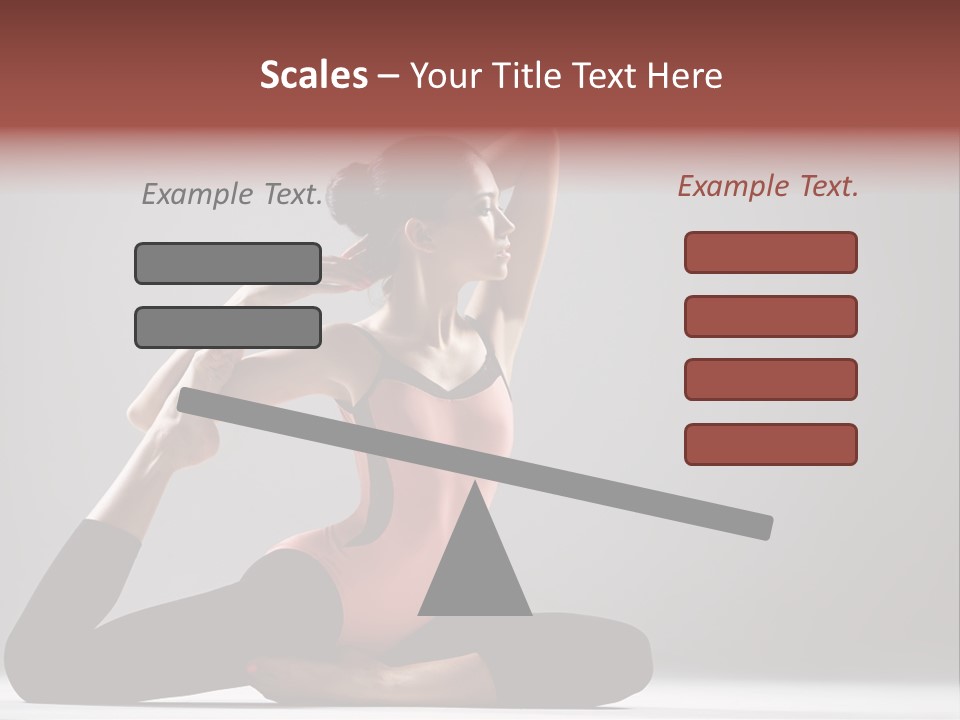 Female Balance Vitality PowerPoint Template