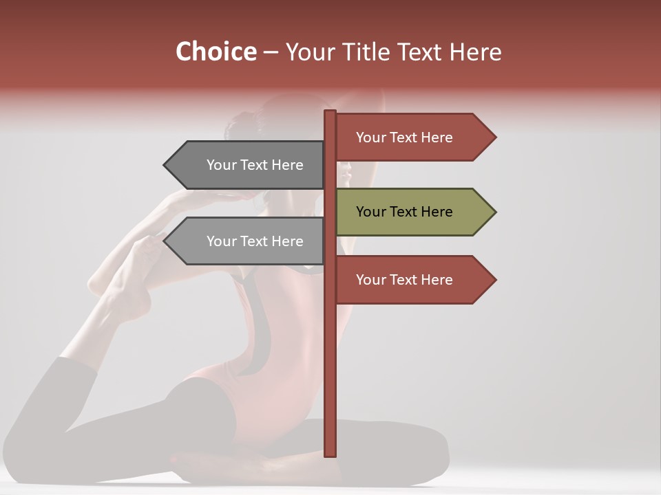 Female Balance Vitality PowerPoint Template