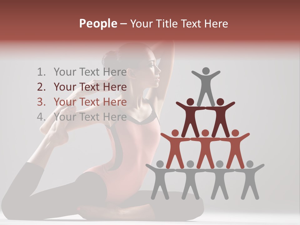 Female Balance Vitality PowerPoint Template