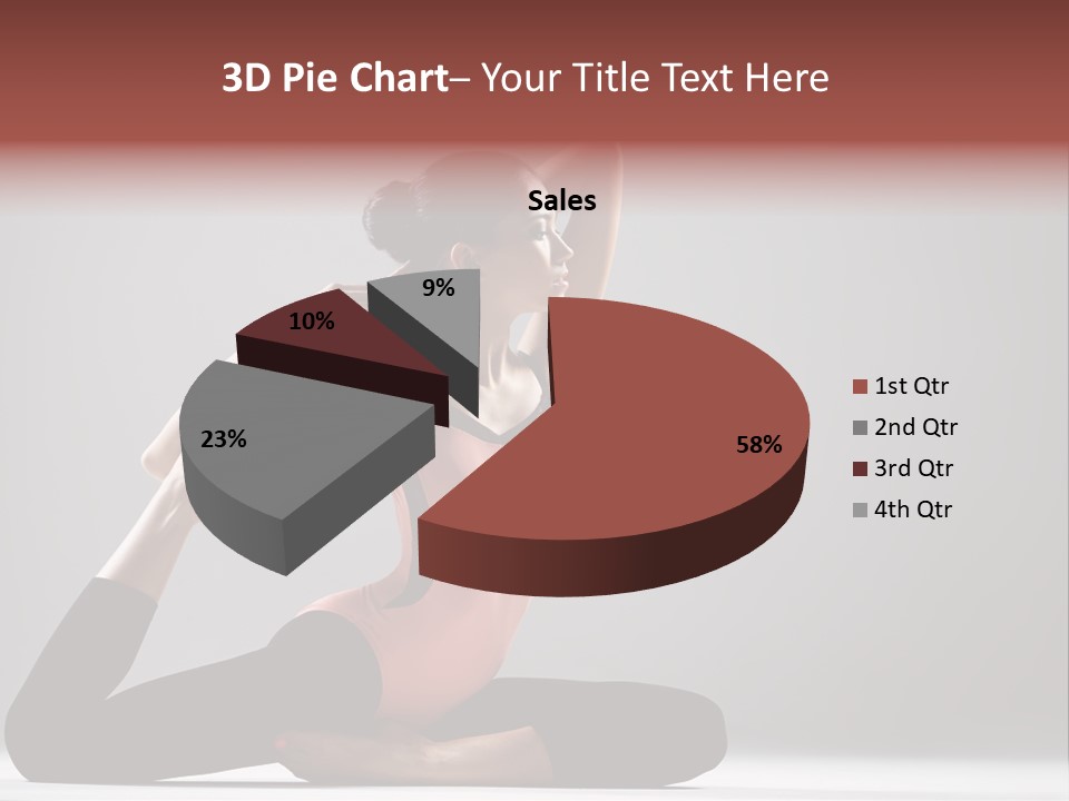 Female Balance Vitality PowerPoint Template