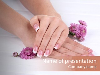 Flower Treatment Table PowerPoint Template