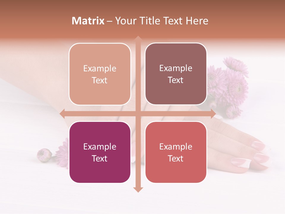 Flower Treatment Table PowerPoint Template