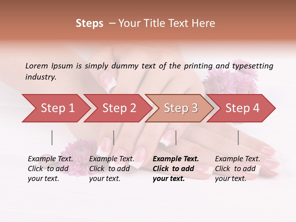 Flower Treatment Table PowerPoint Template