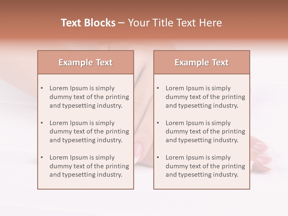 Flower Treatment Table PowerPoint Template