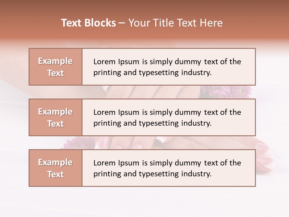 Flower Treatment Table PowerPoint Template