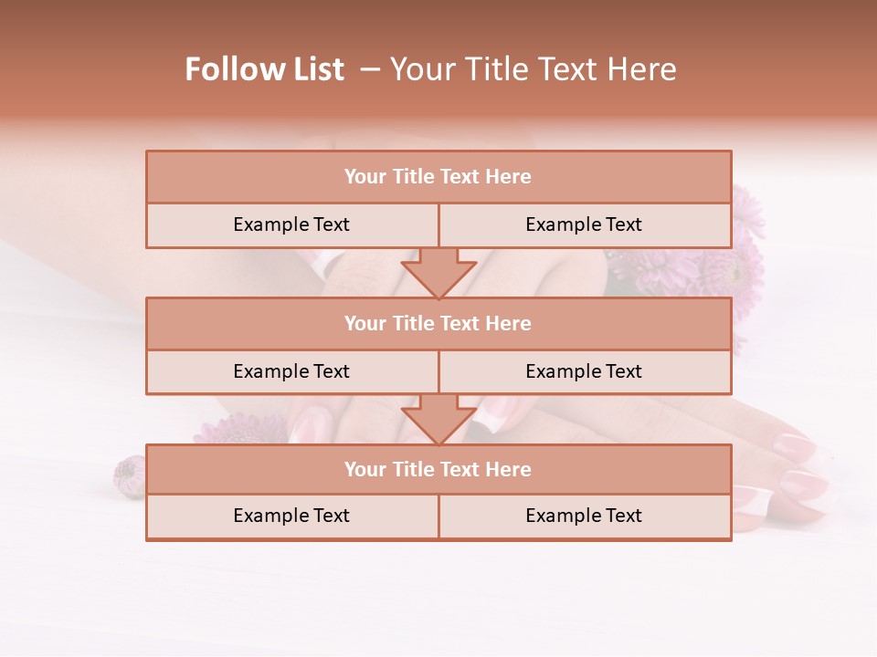Flower Treatment Table PowerPoint Template
