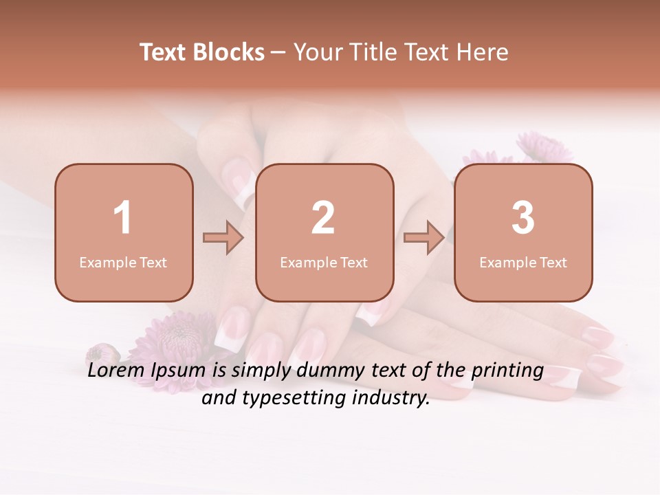 Flower Treatment Table PowerPoint Template