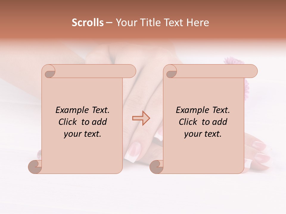 Flower Treatment Table PowerPoint Template