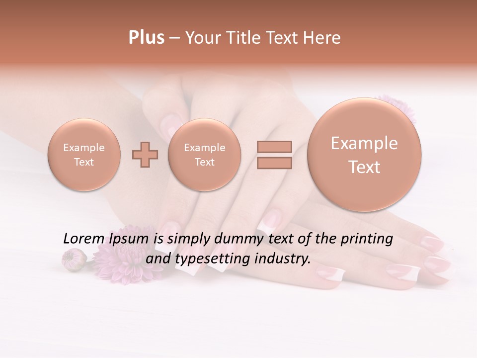 Flower Treatment Table PowerPoint Template