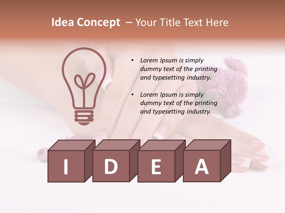 Flower Treatment Table PowerPoint Template