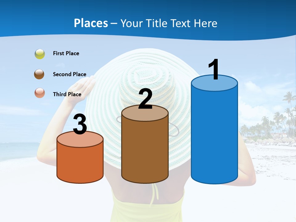 Mexican Girl Ocean PowerPoint Template