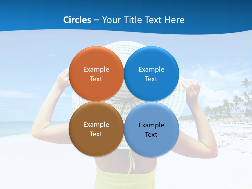 Mexican Girl Ocean PowerPoint Template