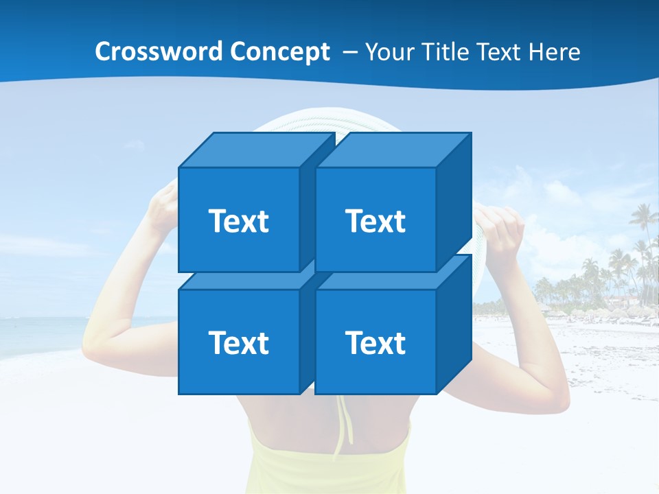 Mexican Girl Ocean PowerPoint Template