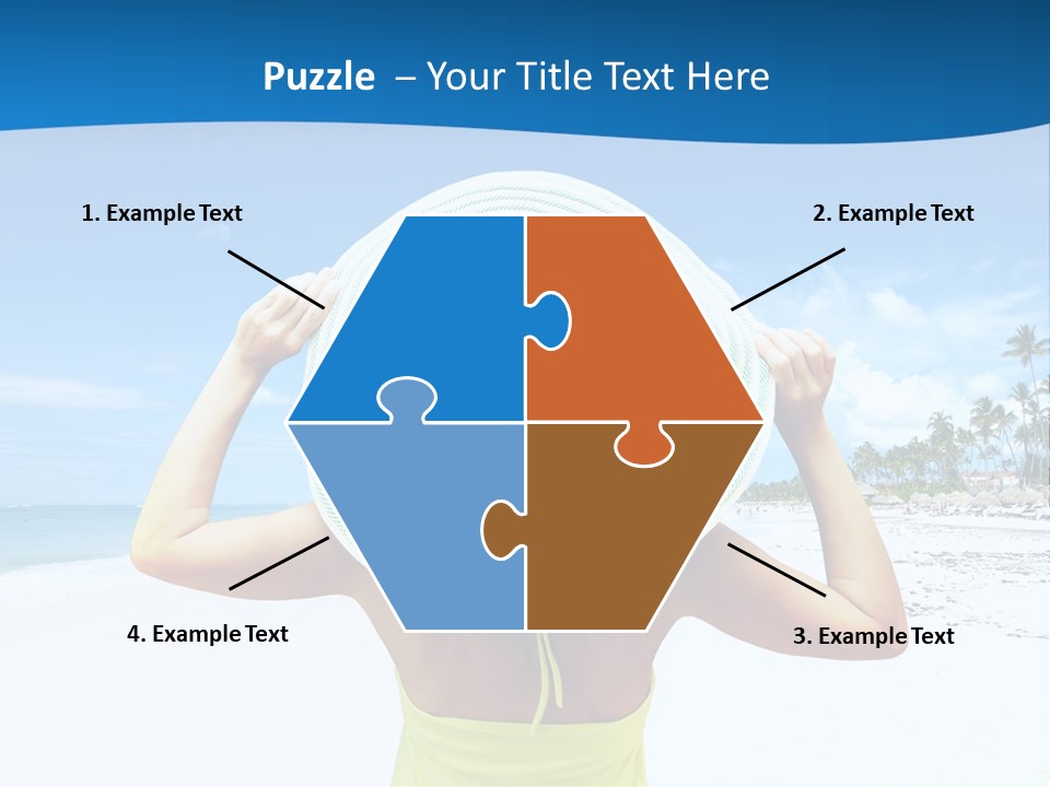 Mexican Girl Ocean PowerPoint Template