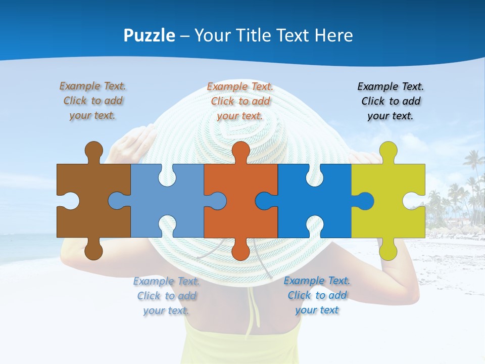 Mexican Girl Ocean PowerPoint Template