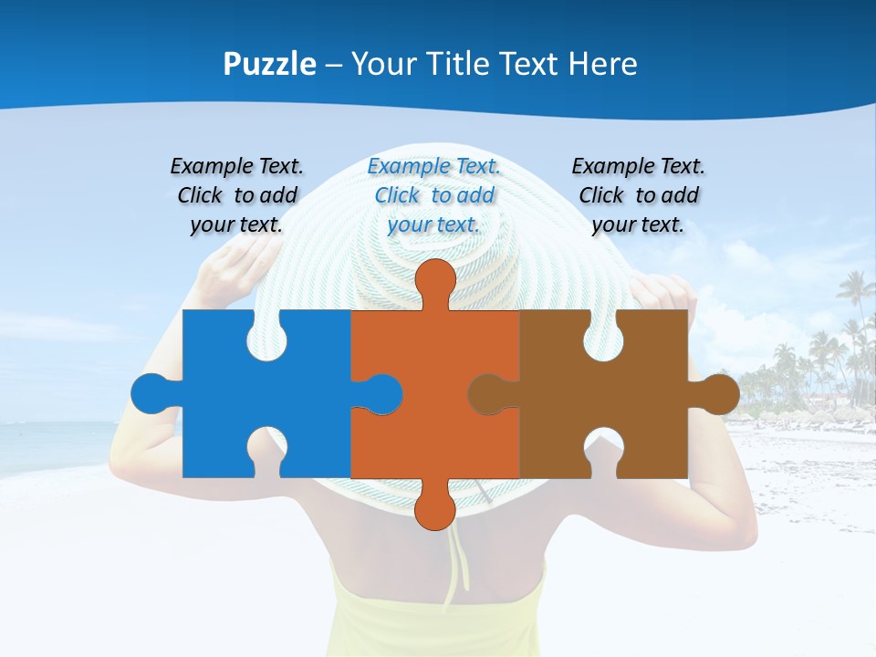 Mexican Girl Ocean PowerPoint Template