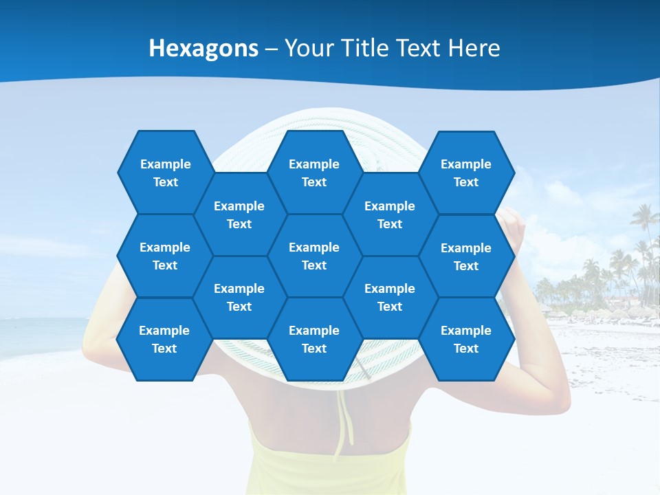 Mexican Girl Ocean PowerPoint Template