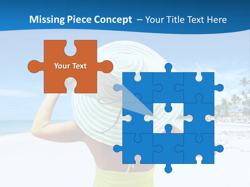 Mexican Girl Ocean PowerPoint Template