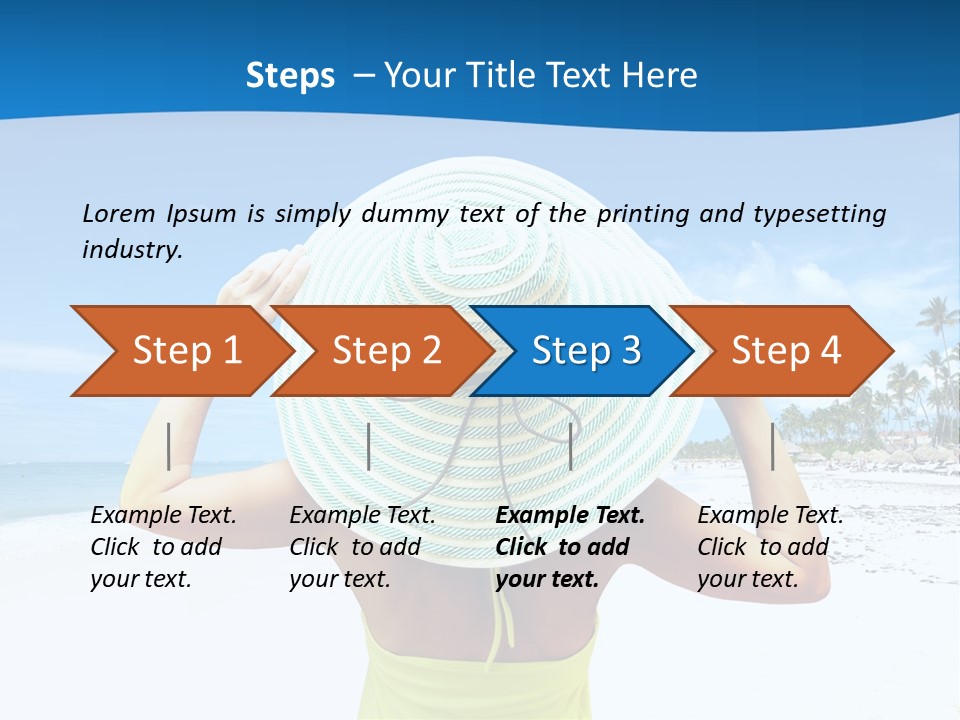 Mexican Girl Ocean PowerPoint Template