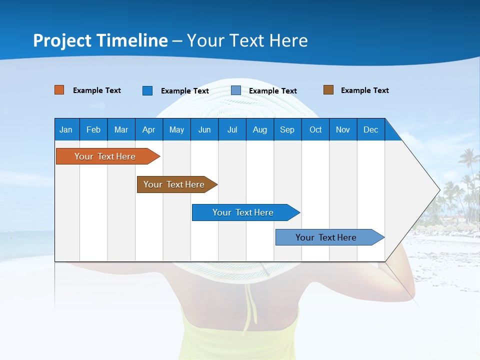 Mexican Girl Ocean PowerPoint Template