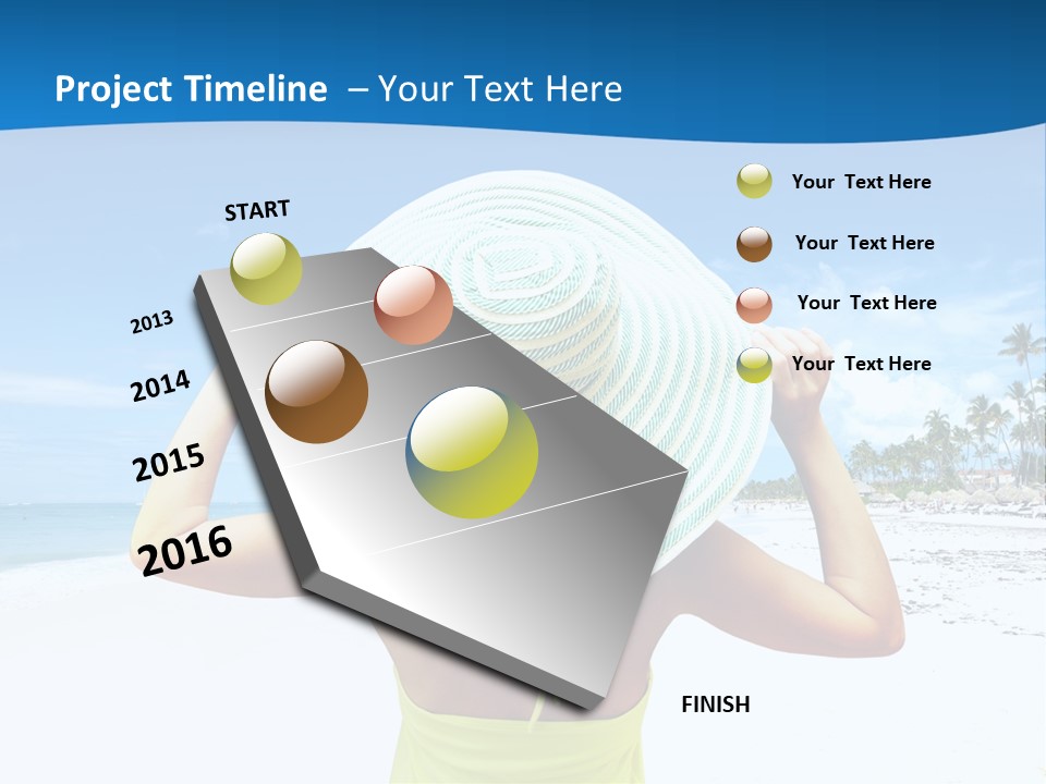 Mexican Girl Ocean PowerPoint Template